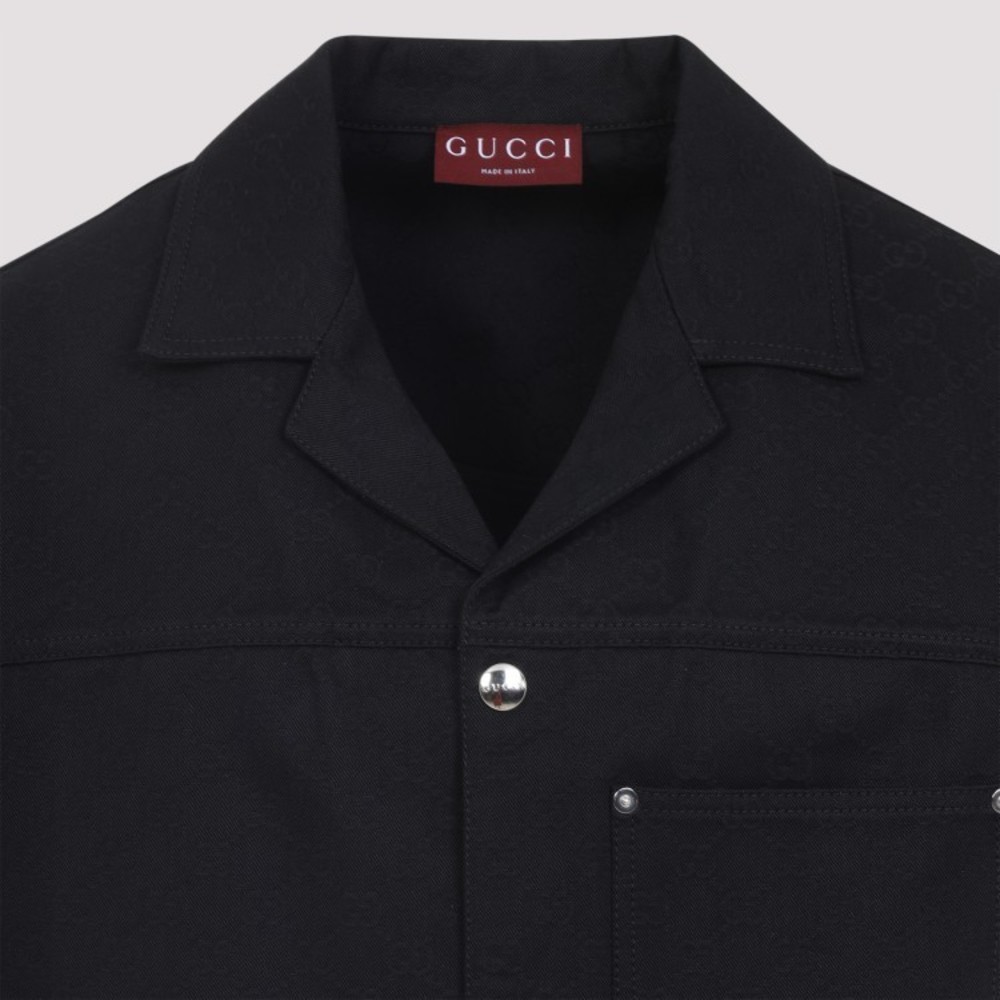 Gucci Classic Short-Sleeve Cotton Shirt - NWT - Picture 3 of 3